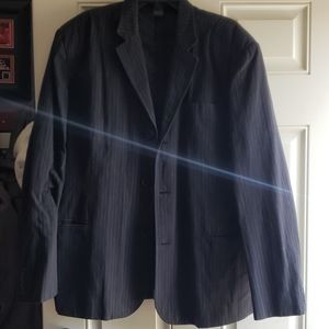 PX blazer size Large black with white pinstripe